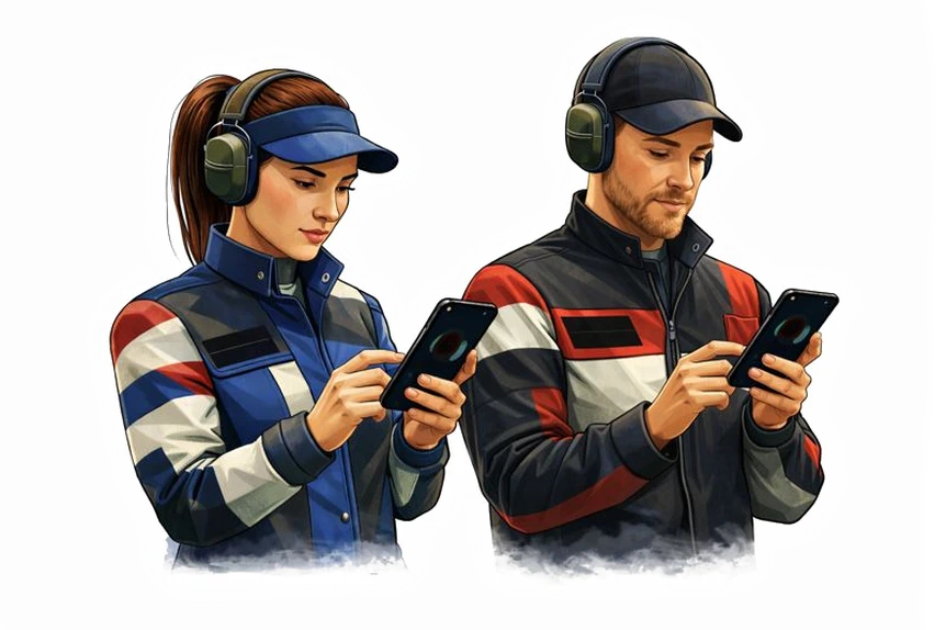 Digitaalinen ampumapäiväkirjasovellus käytössä ampumaradalla