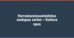 Harrastuneisuustodistus aselupaa varten – Kattava opas